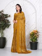 Bandhani Printed Satin Silk Saree for Party Look