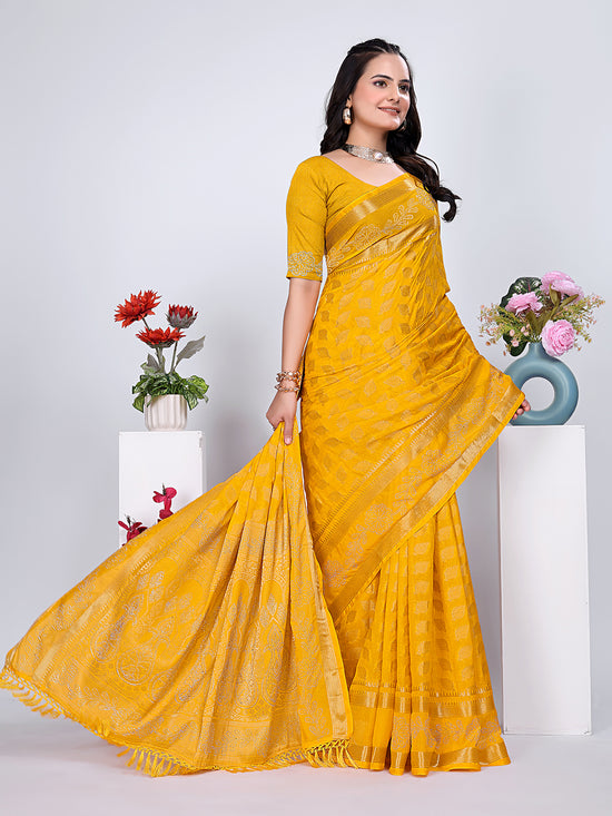 Banarasi Georgette Siroski Work Saree
