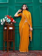 Chiffon Siroski Diamond Lace Work Saree