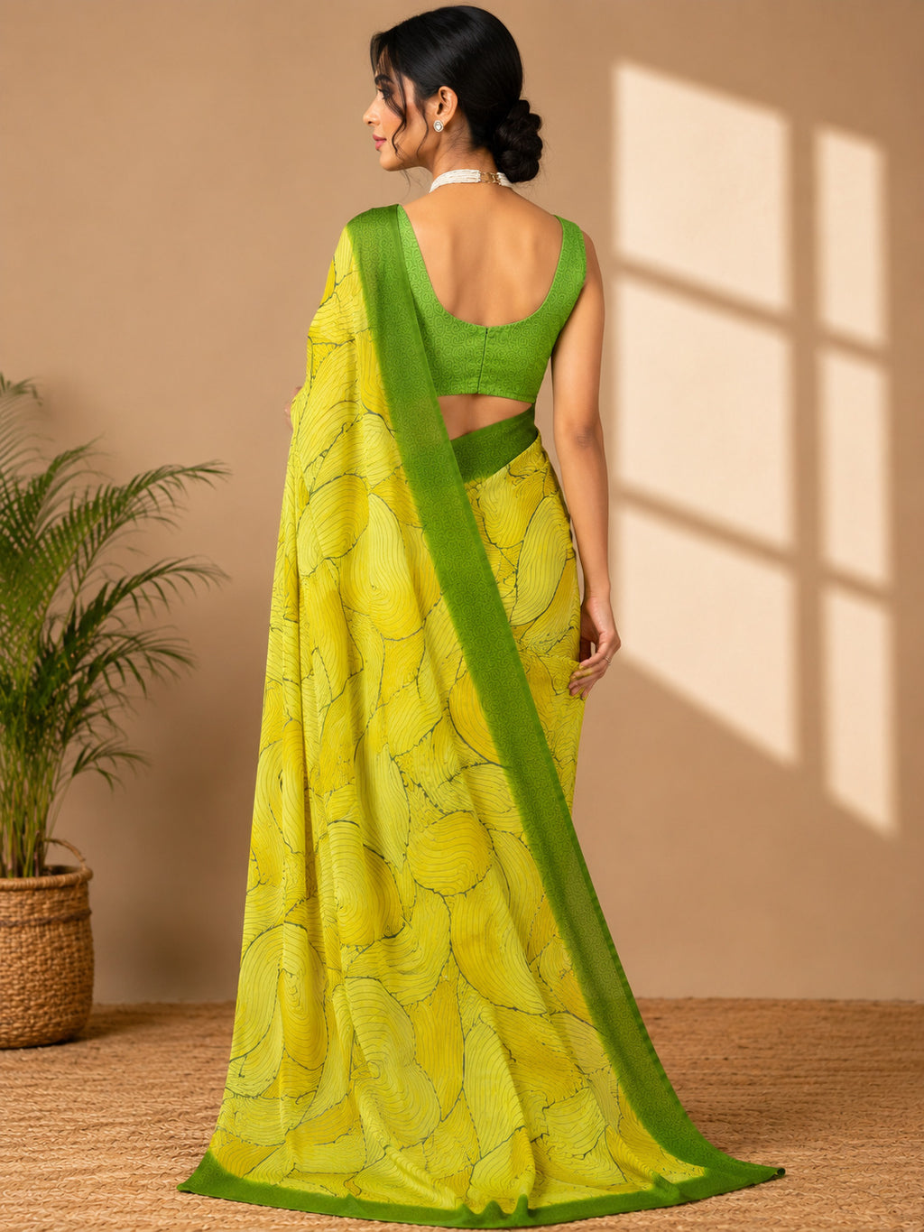 Georgette Pre Stitched Ready To Wear Saree for Women