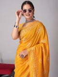 Pure Cotton Saree with Hand-Printed Batik Design - Pionex Fab