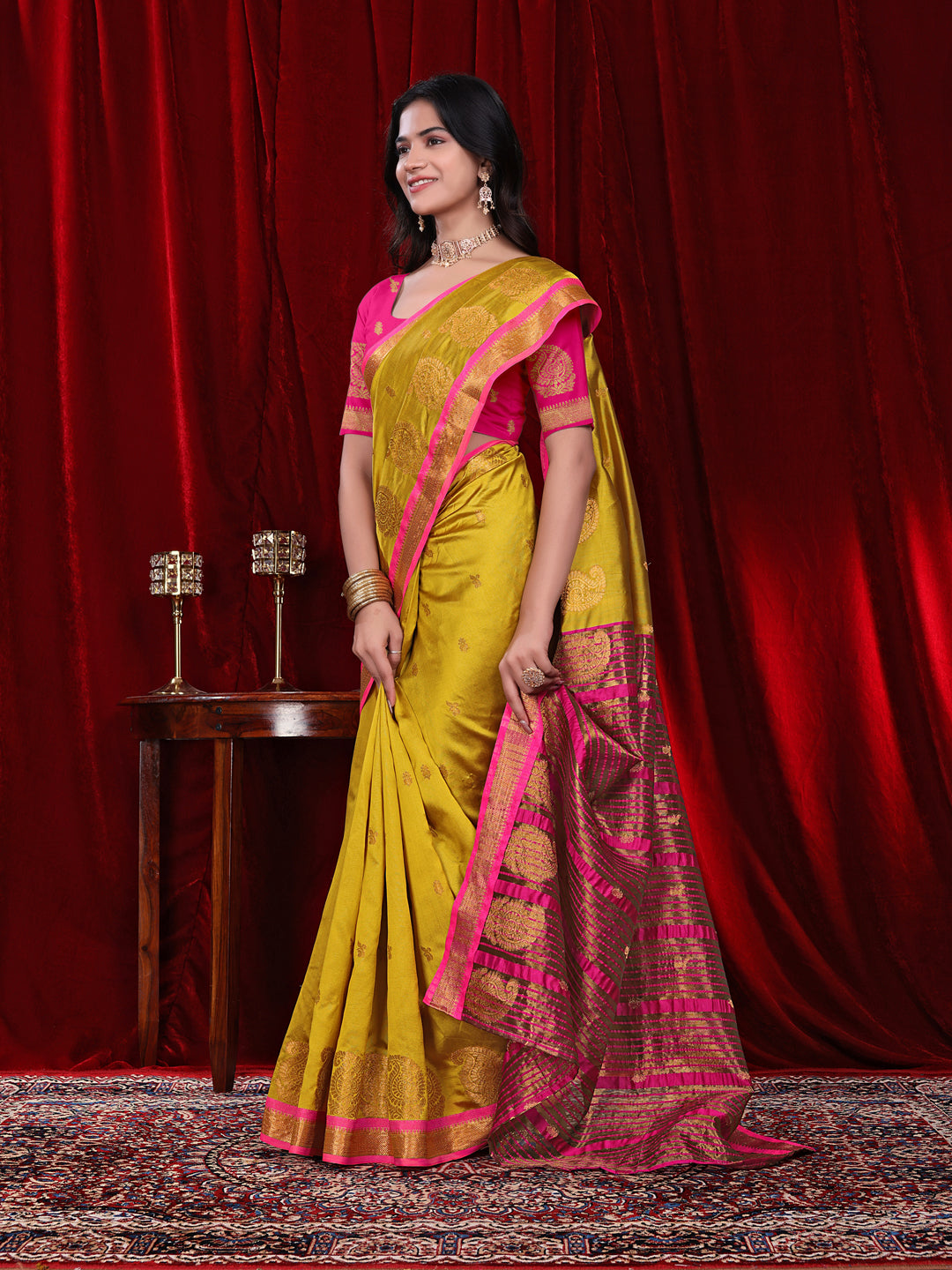 Ready to Wear Jacquard Pure Silk Saree