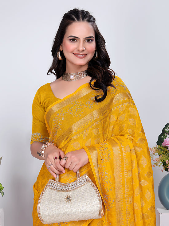 Banarasi Georgette Siroski Work Saree