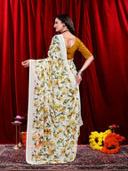 Ready-to-wear Floral Printed Georgette Saree