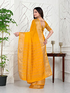 Ready-to-Wear Jacquard Saree in Crepe Banarasi Fabric