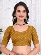 Bandhani Printed Satin Silk Saree for Party Look