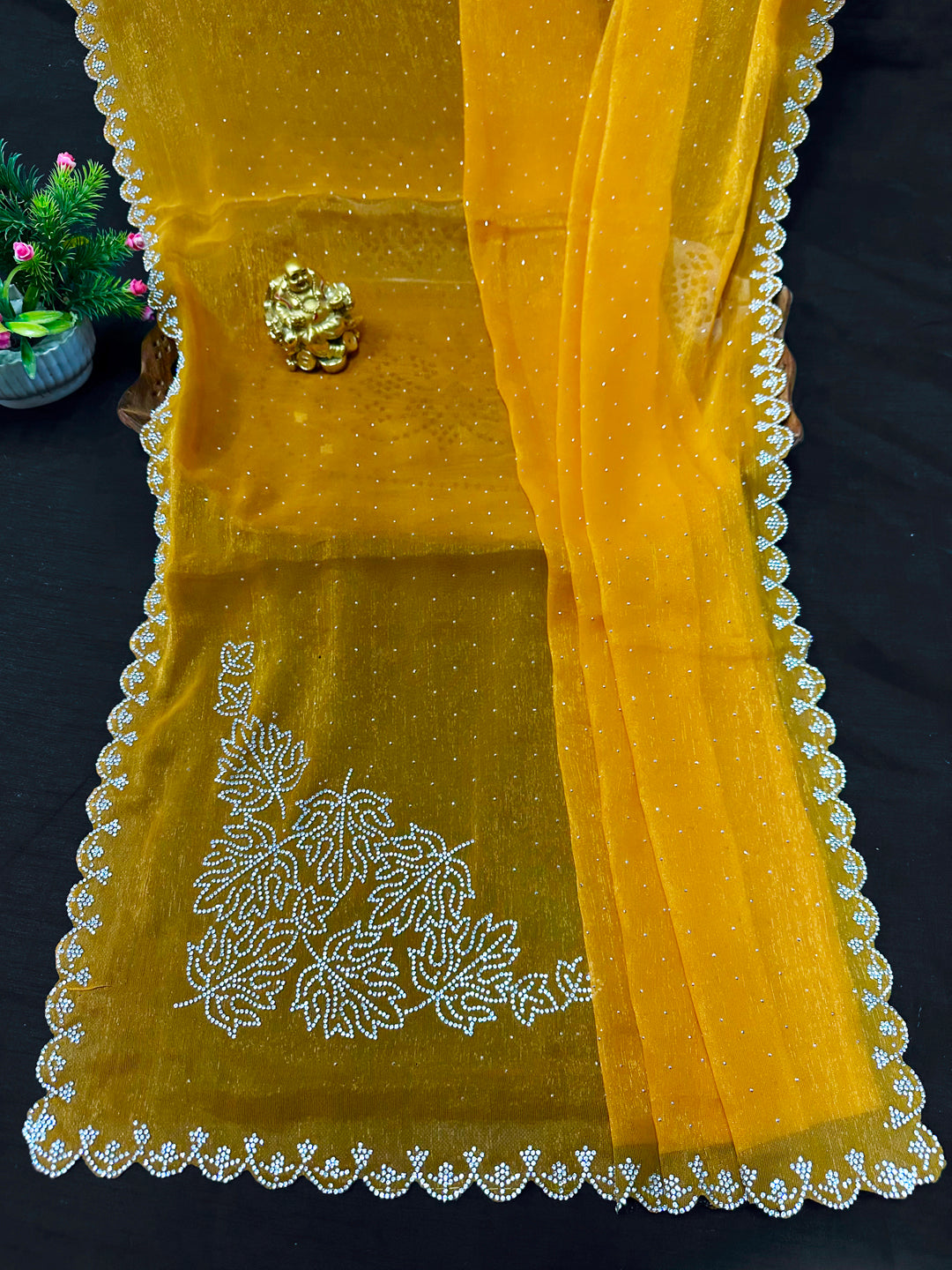 Zarkan Work Chiffon Saree for Women