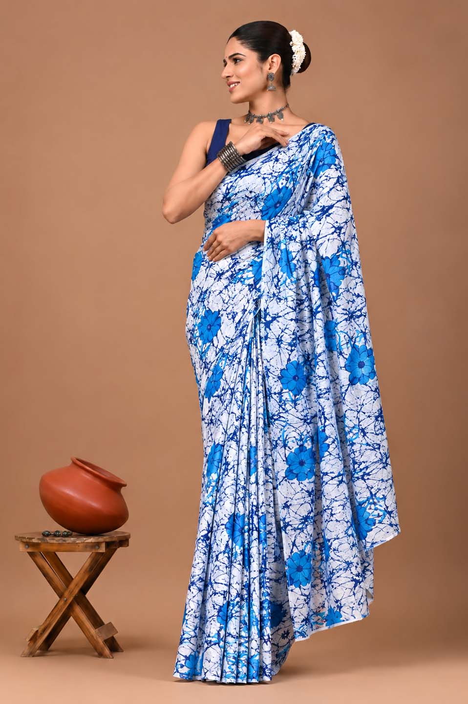 Mul Cotton Floral Printed Daily Wear Saree
