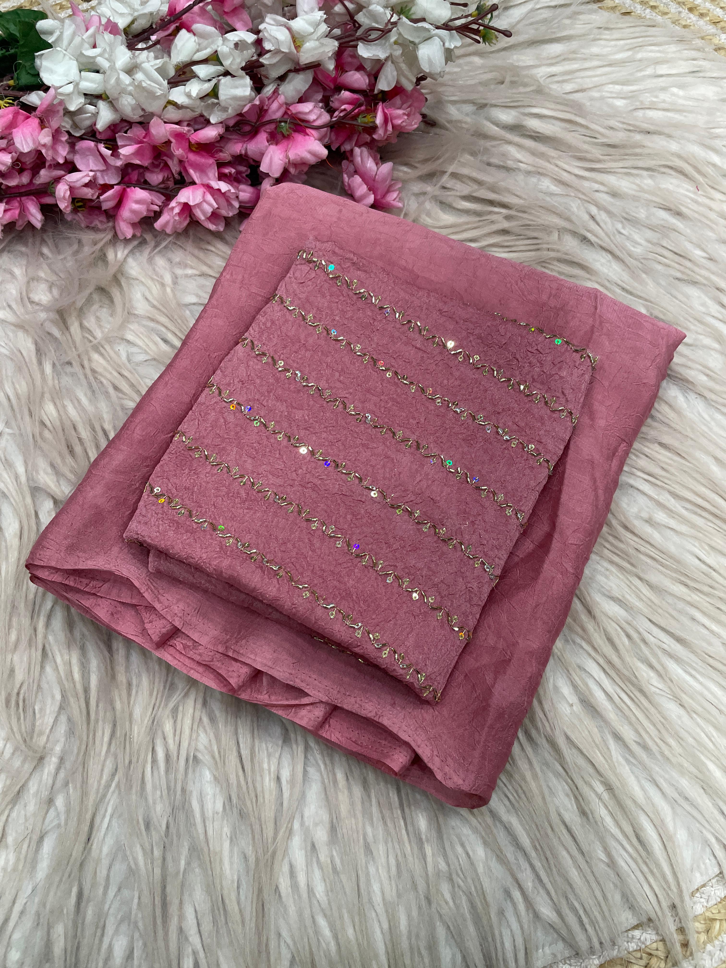 Rangoli Karsh Saree With All Over Sequence Work