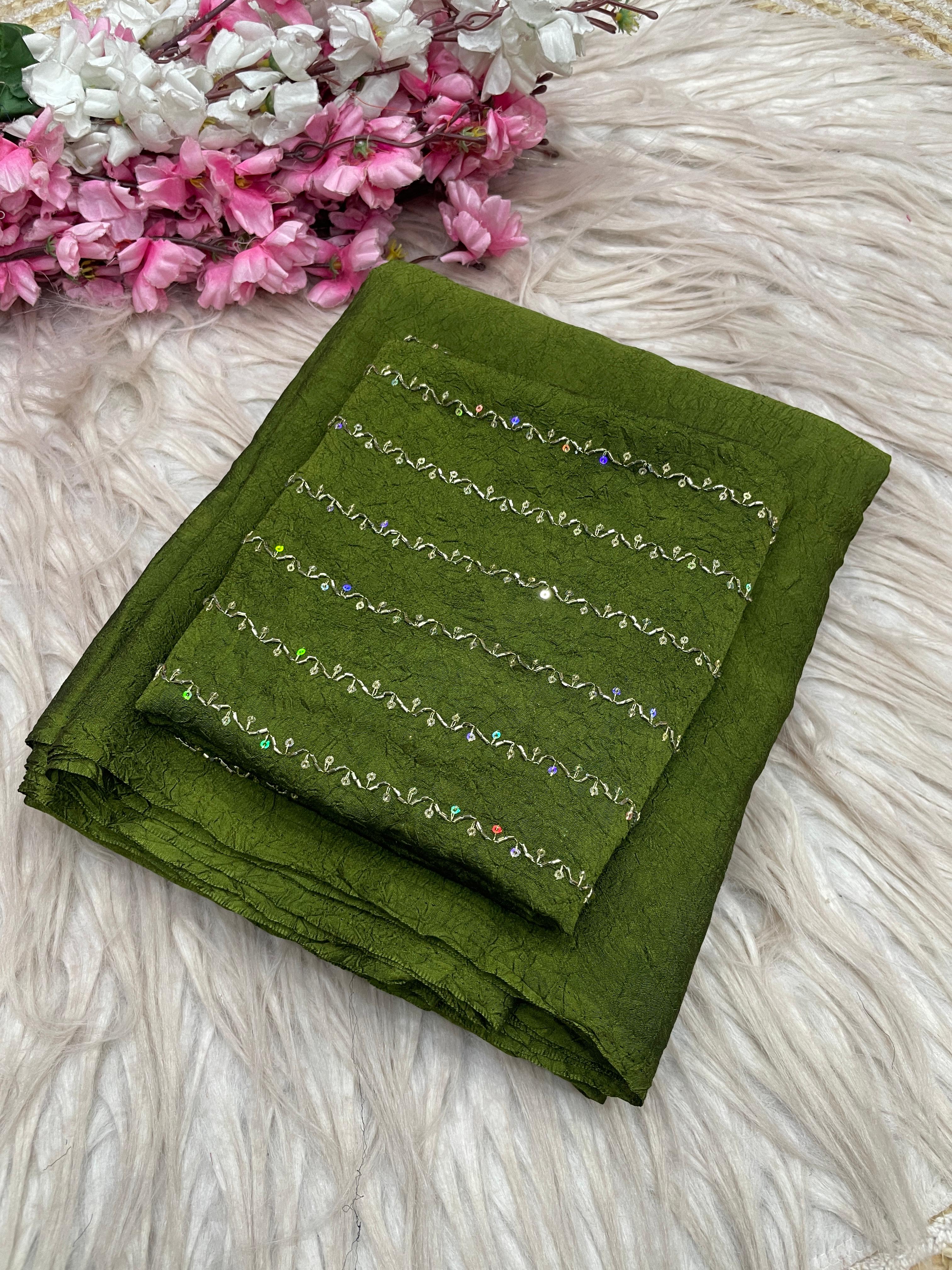 Rangoli Karsh Saree With All Over Sequence Work