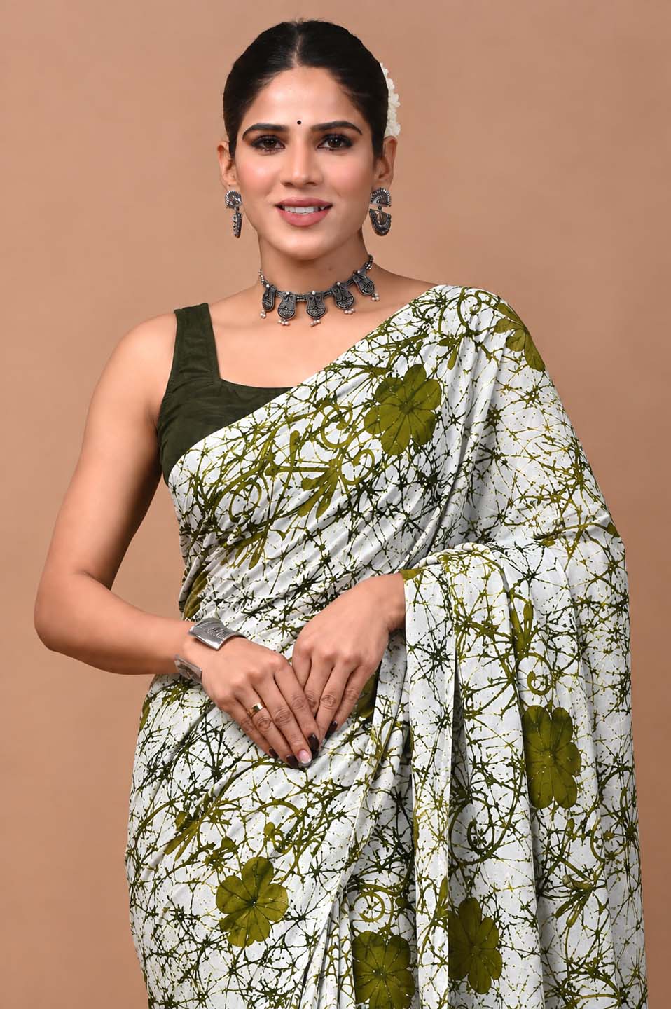 Mul Cotton Floral Printed Daily Wear Saree