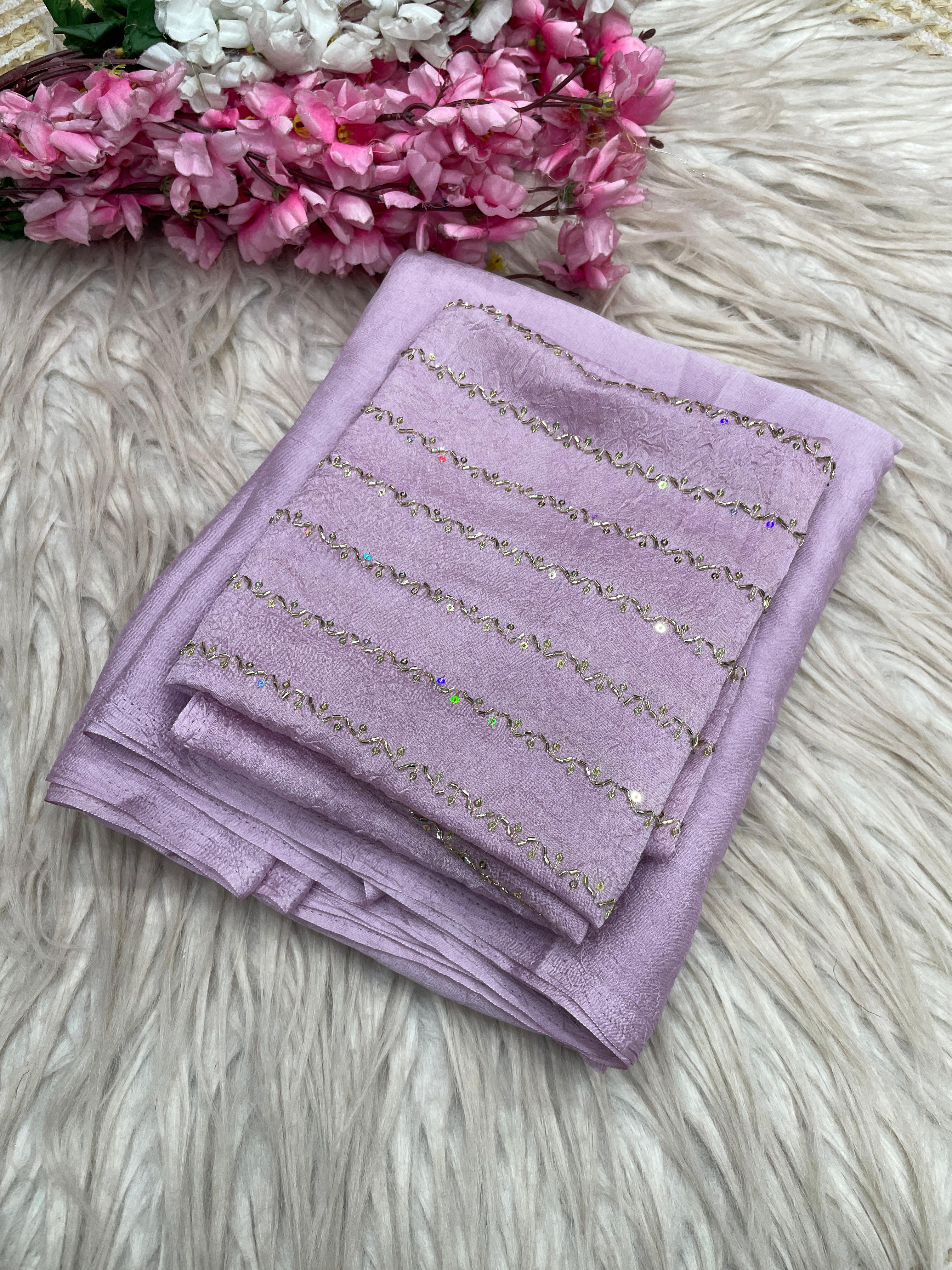 Rangoli Karsh Saree With All Over Sequence Work