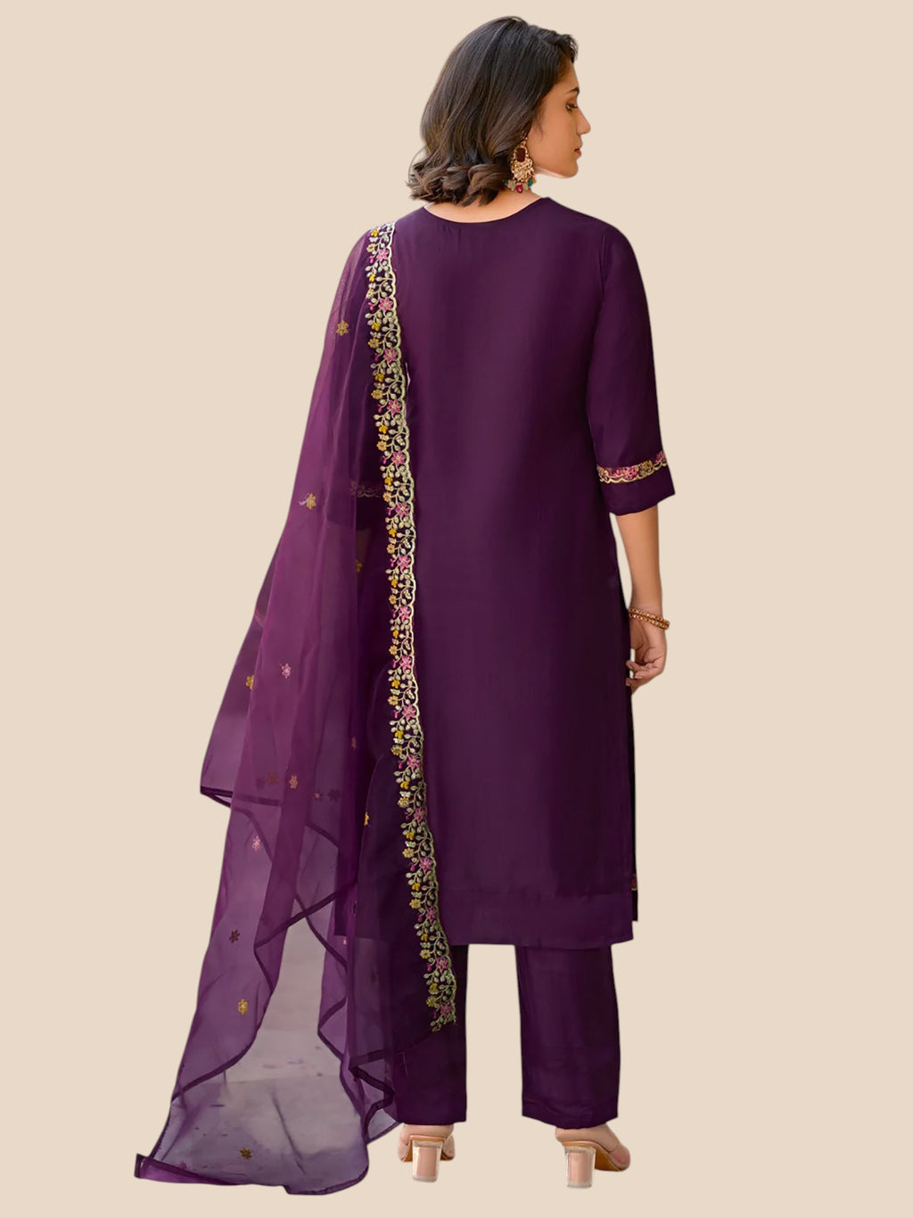 Rayon Cotton Silk 3-Piece Suit Set