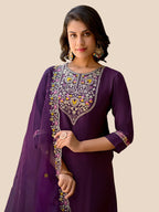 Rayon Cotton Silk 3-Piece Suit Set