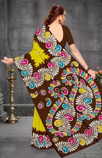 Women’s Printed Pure Cotton Hand Batik Print Saree