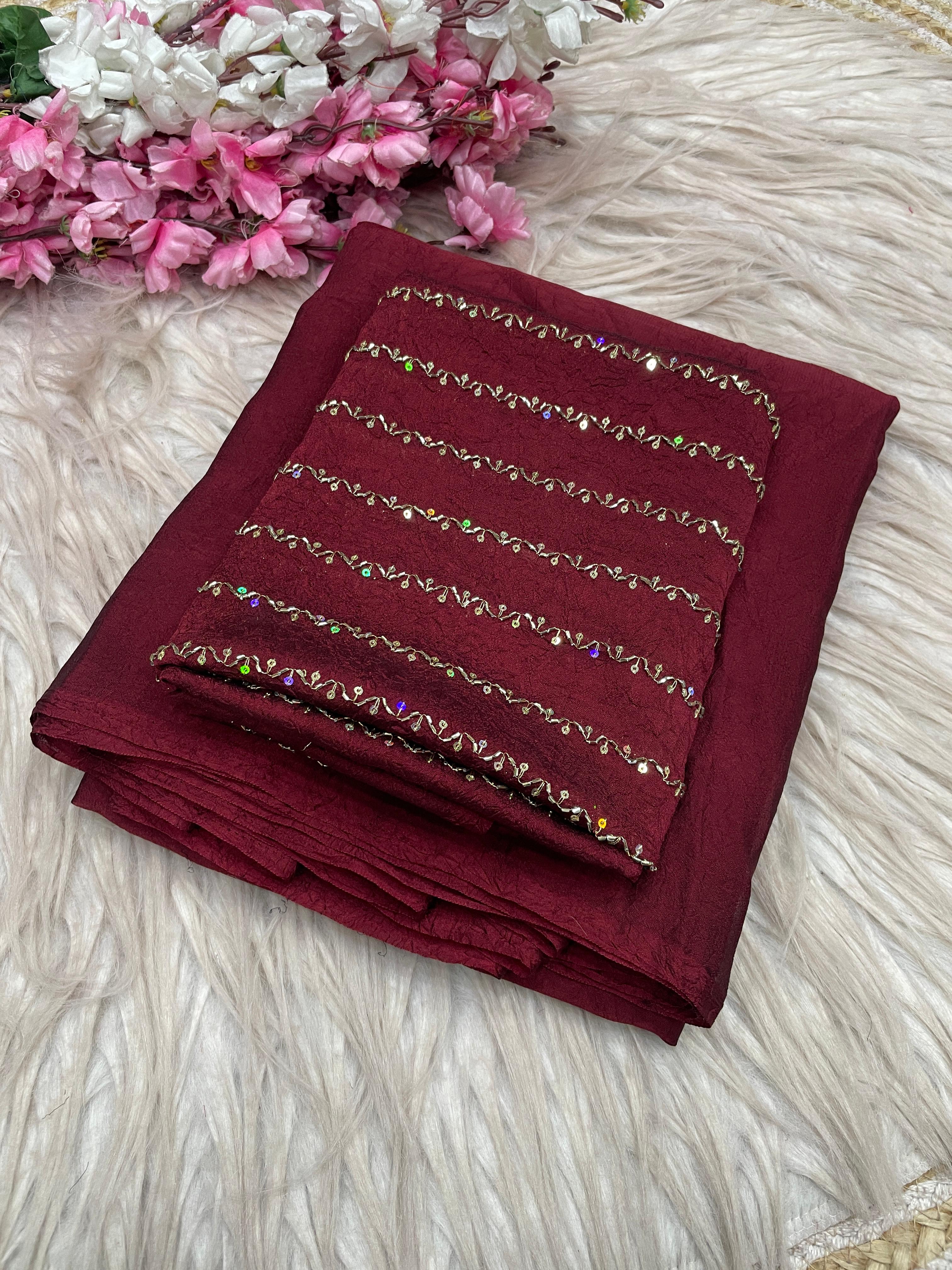 Rangoli Karsh Saree With All Over Sequence Work