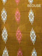 Mulmul Cotton Ikkat Print Saree