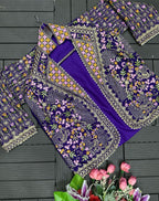 Designer Mehndi Green 3-Piece Palazzo Set with Heavy Embroidered Jacket