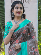 Abstract Mulmul Cotton Printed Saree