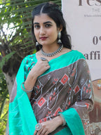 Abstract Mulmul Cotton Printed Saree