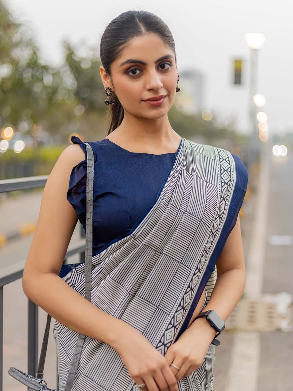 Printed  Mulmul Cotton Saree for Woman