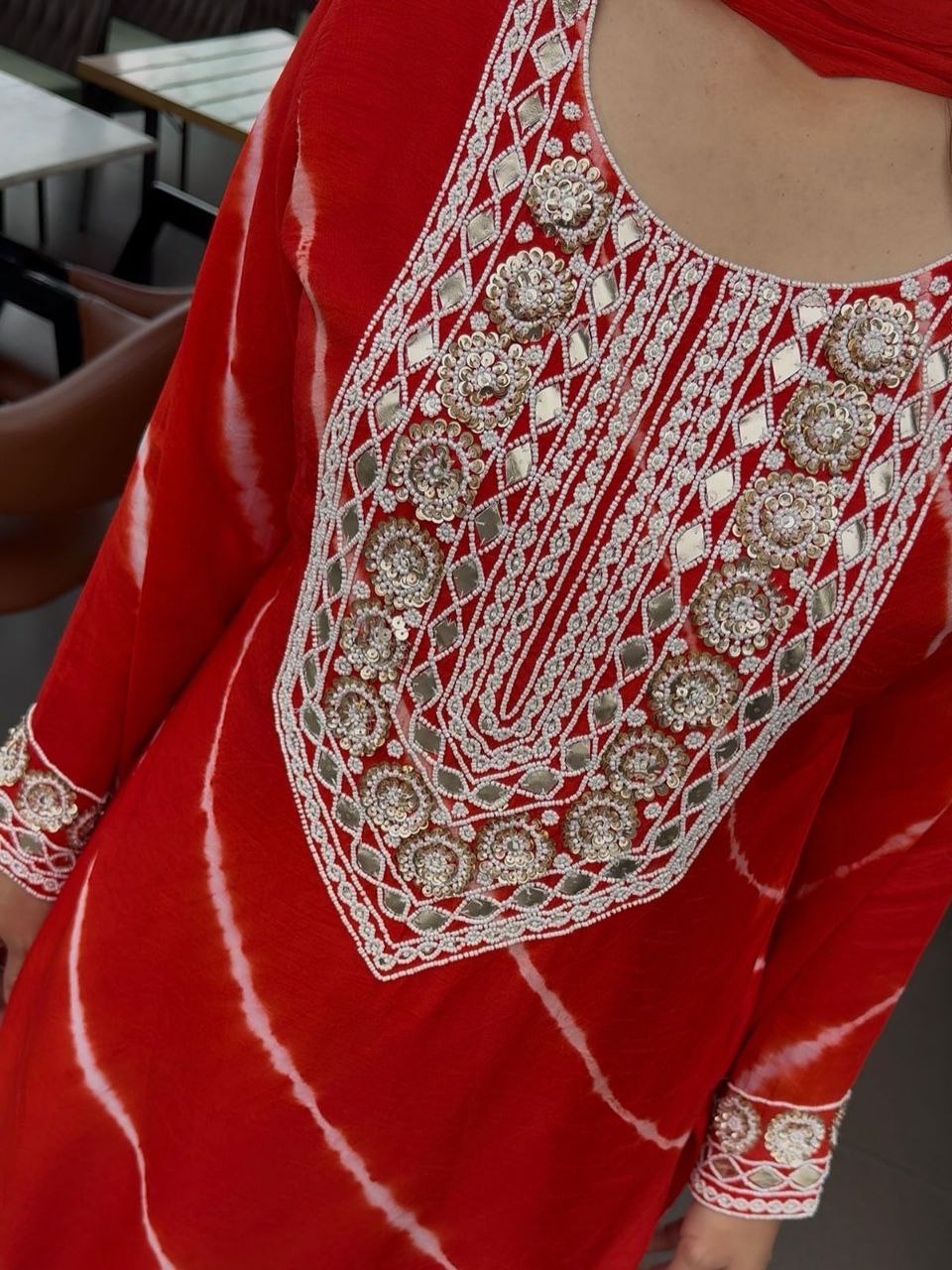 Festive Rani Pink Kurta Set with Peacock Embroidery & Gota Work