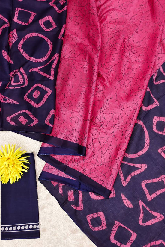 Block Printed Mulmul Cotton Saree