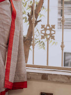 Mulmul Cotton Block Printed Saree