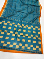 Mulmul Cotton Bandhni Hand Block Print Saree