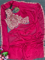 Stylish Embroidered Sequin work Ready-to-Wear Saree