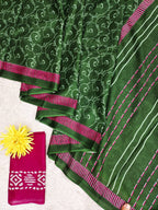 Printed Mulmul Cotton Block Pattern Saree