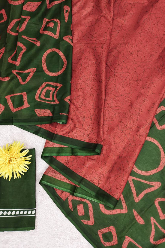 Block Printed Mulmul Cotton Saree