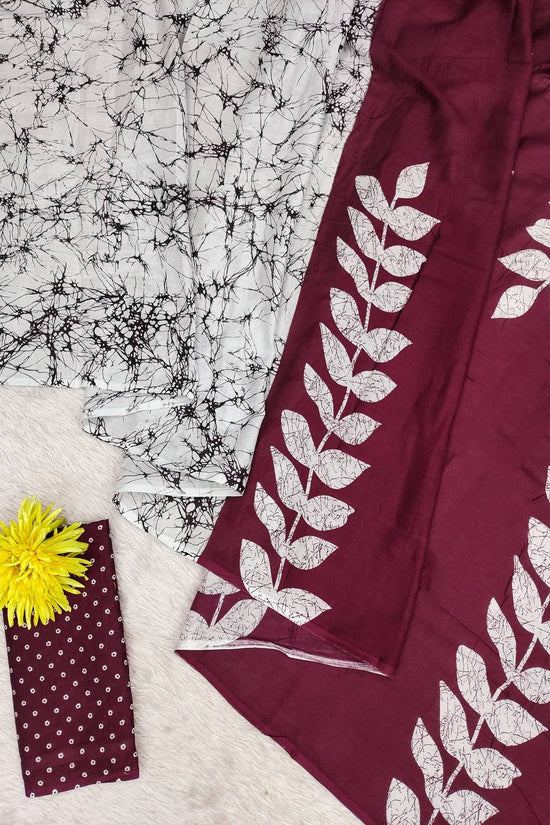 Mulmul Cotton Block Printed Saree