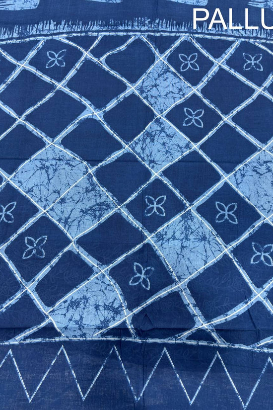 Mulmul Cotton Abstract Printed Saree