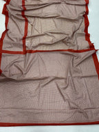 Mulmul Cotton Block Printed Saree