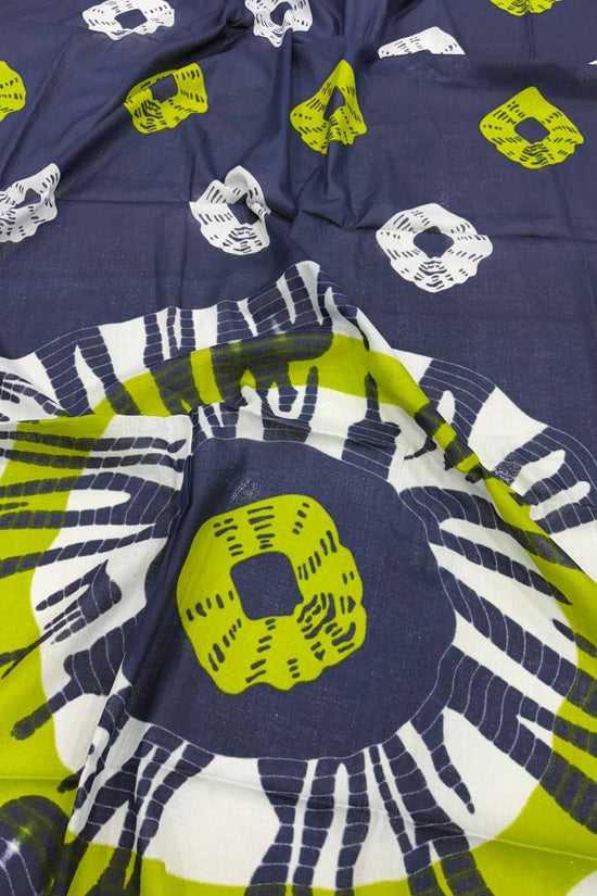 Mulmul Cotton Tie-dye Printed Saree