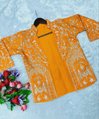 Royal Embroidered Gown & Jacket Set | Ready to Wear Festive Gown
