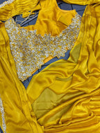 Stylish Embroidered Sequin work Ready-to-Wear Saree