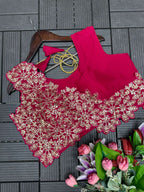 Stylish Embroidered Sequin work Ready-to-Wear Saree
