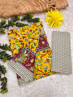 Mulmul Cotton Kalamkari Hand Block Print Saree