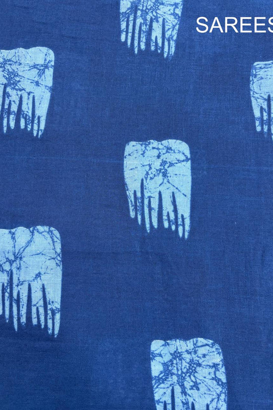 Mulmul Cotton Abstract Printed Saree