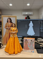 Royal Embroidered Gown & Jacket Set | Ready to Wear Festive Gown