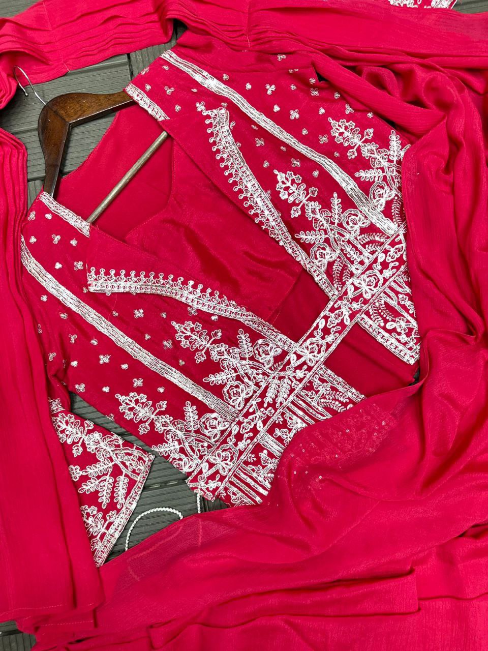 Ready-to-Wear Saree with Embroidered Sequin Jacket and Belt