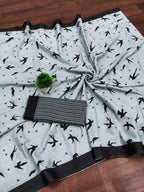 Mulmul Cotton Jaipur Block Print Saree