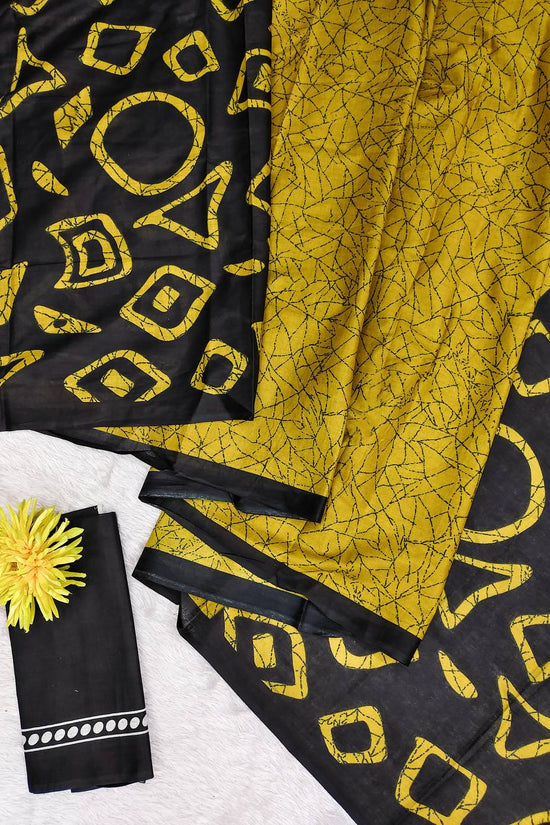 Block Printed Mulmul Cotton Saree