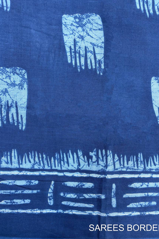 Mulmul Cotton Abstract Printed Saree