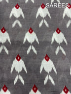 Mulmul Cotton Ikkat Print Saree