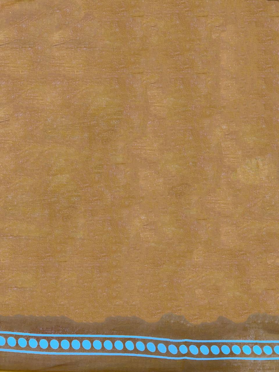 Mulmul Cotton Bandhni Hand Block Print Saree