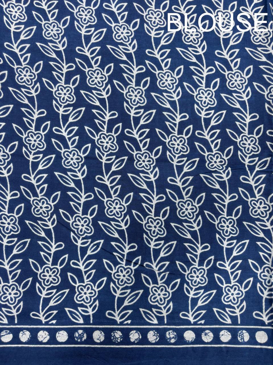 Mulmul Cotton Abstract Printed Saree