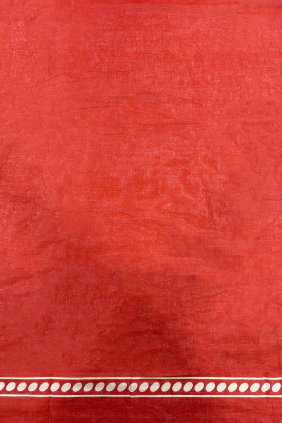 Mulmul Cotton Block Printed Saree